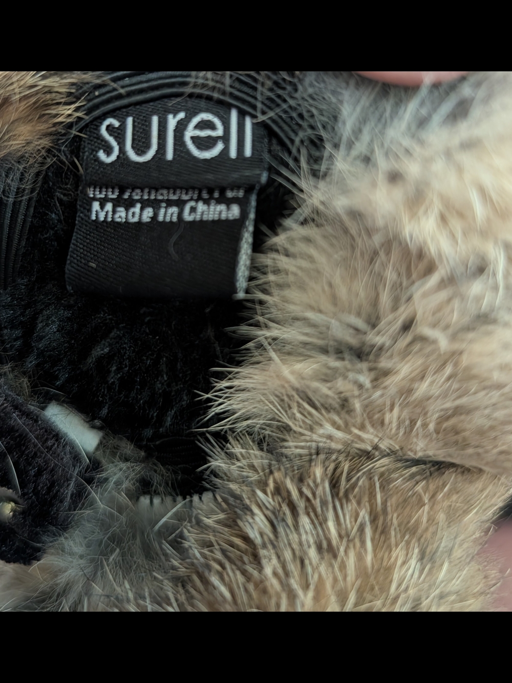 Surell Rabbit Fur Earmuffs with Velvet Band - Picture 6 of 6